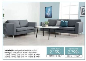 Daells Bolighus Sofasæt tilbud