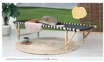 Daells Bolighus BAMBOO DAYBED i bambus med sort fl ettet gjorde tilbud