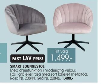 Daells Bolighus Smart loungestol tilbud