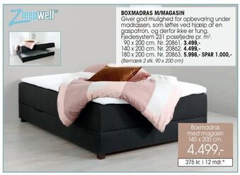 Daells Bolighus Boxmadras m/magasin tilbud