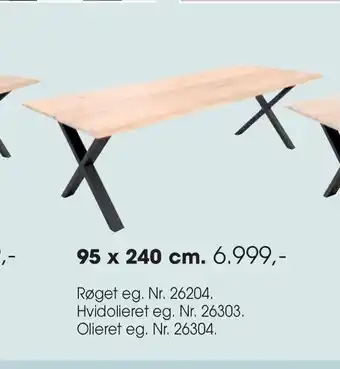 Daells Bolighus Plankebord 95 x 240 cm tilbud