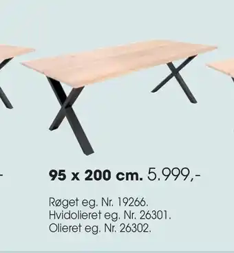 Daells Bolighus Plankebord 95 x 200 cm. tilbud