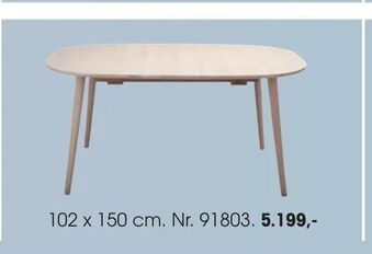 Daells Bolighus Bordplade: Massiv bøg, Ben: massig bøg tilbud