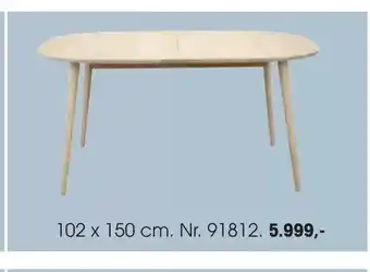 Daells Bolighus Bordplade: Massiv eg, Ben: massig eg tilbud