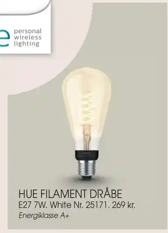 Hue filament dråbe