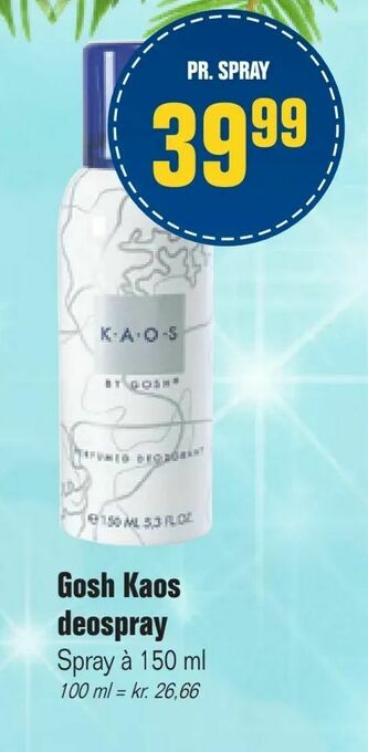Gosh Kaos deospray