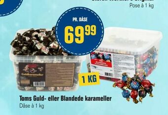 Otto Duborg Toms Guld- eller Blandede karameller tilbud