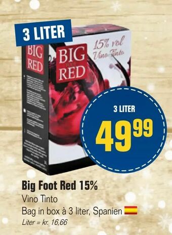 Big Foot Red 15%