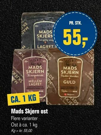 Otto Duborg Mads Skjern ost tilbud