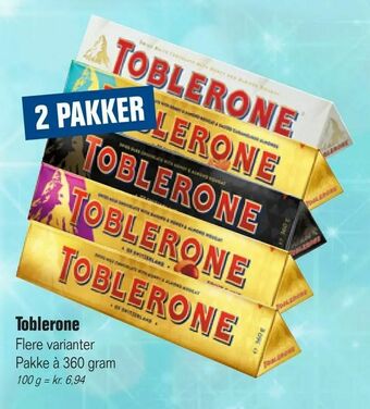 Otto Duborg Toblerone tilbud