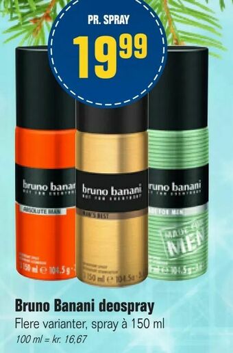 Otto Duborg Bruno Banani deospray tilbud
