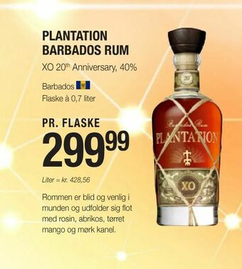 Otto Duborg Plantation barbados rum tilbud