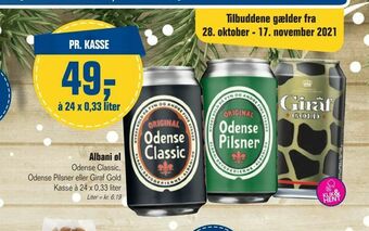 Otto Duborg Albani øl tilbud