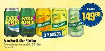 Otto Duborg Faxe Kondi eller Nikoline tilbud
