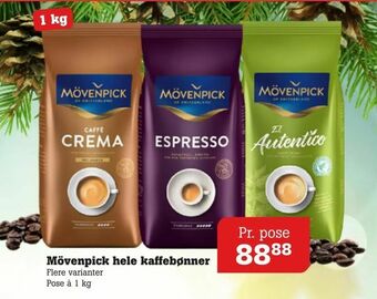 Poetzsch Padborg Mövenpick hele kaffebønner tilbud