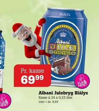 Albani Julebryg Blålys