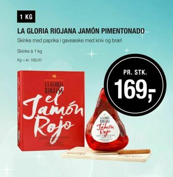 La gloria riojana jamón pimentonado