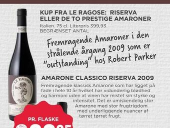 MENY Amarone classico riserva 2009 tilbud