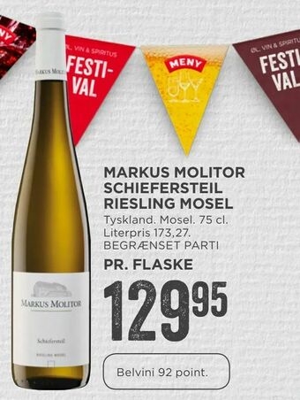 MENY Markus molitor schiefersteil riesling mosel tilbud