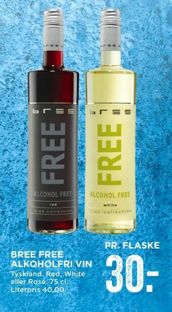 MENY Bree free alkoholfri vin tilbud