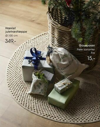 Bilka Hæklet juletræstæppe tilbud