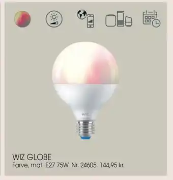 Daells Bolighus Wiz globe tilbud