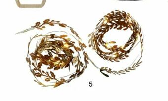 Bilka Guirlande med blade og LED tilbud