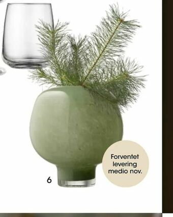 Bilka Grøn glasvase tilbud