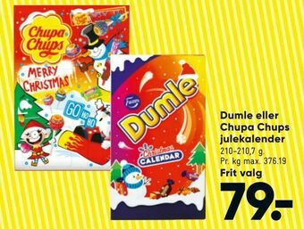 Bilka Dumle eller Chupa Chups julekalender tilbud