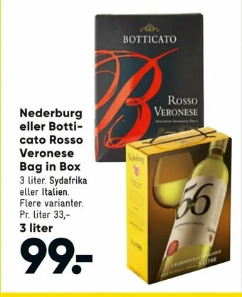 Nederburg eller Botti cato Rosso Veronese Bag in Box