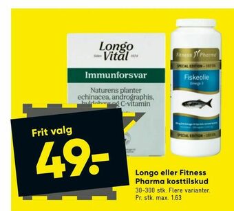 Longo eller Fitness Pharma kosttilskud