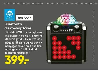 Bilka Bluetooth disko-højttaler tilbud