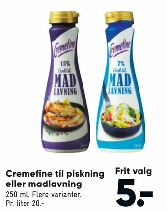 Bilka Cremefine til piskning eller madlavning tilbud