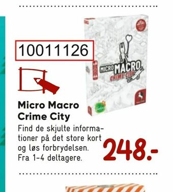 Bilka Micro Macro Crime City tilbud