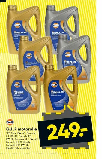 Bilka GULF motorolie tilbud