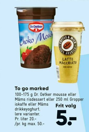 Bilka To go marked tilbud