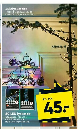 Bilka 80 LED lyskæde tilbud