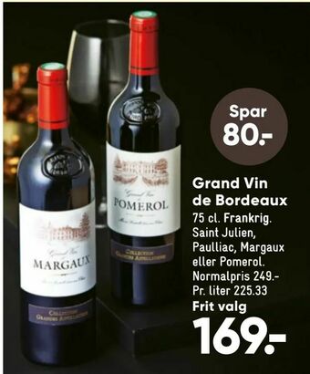 Bilka Grand Vin de Bordeaux tilbud