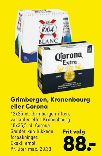 Bilka Grimbergen, Kronen bourg eller Corona tilbud