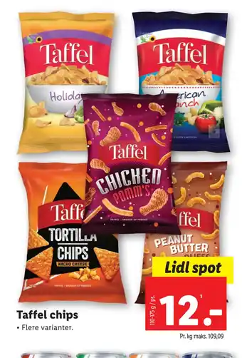 Lidl Taffel chips tilbud