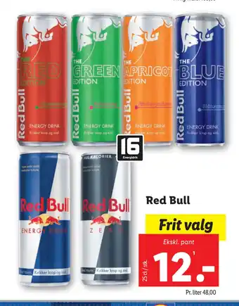 Lidl Red Bull tilbud