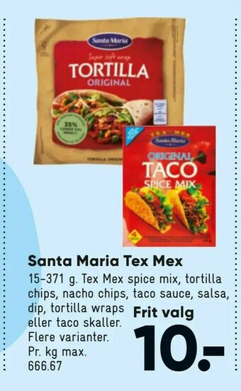 Bilka Santa Maria Tex Mex tilbud