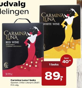 Dagli'Brugsen Carmina Luna i boks tilbud