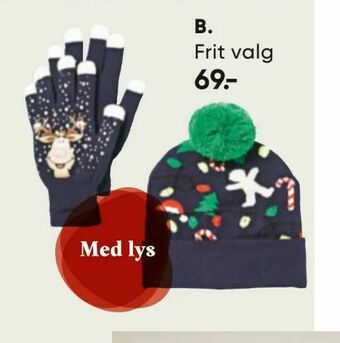 Bilka Hue eller handsker med lys tilbud