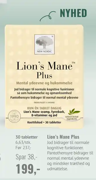 Helsam Lion’s Mane Plus tilbud