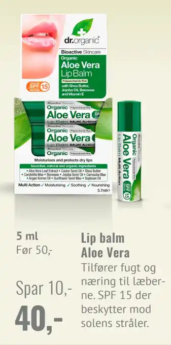 Helsam Lip balm Aloe Vera tilbud