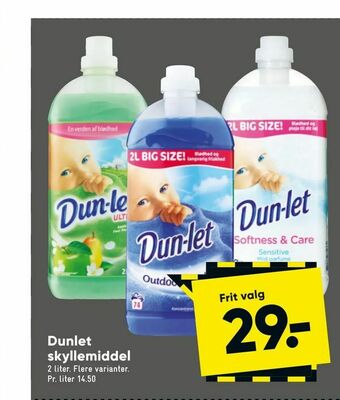 Bilka Dunlet skyllemiddel tilbud