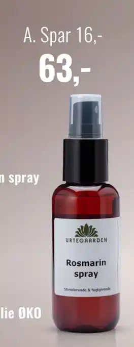 Helsam Rosmarinspray tilbud