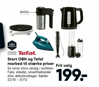 Bilka Stort OBH og Tefal marked til stærke priser tilbud
