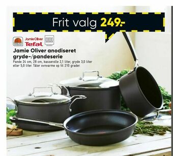 Bilka Jamie Oliver anodiseret gryde-/pandeserie tilbud